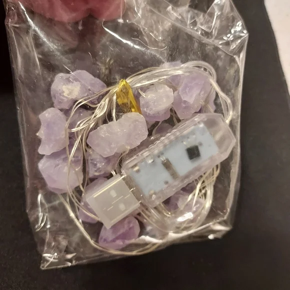 NWT, " Harmonia " AMETHYST LED STRING LIGHTS, with Remote - Picture 7 of 7